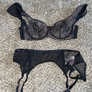 Gorgeous Polkadot Lingerie Set